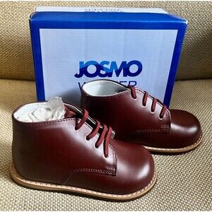 Josmo Baby Unisex Walking Shoes First Walker Size 8 Burgundy